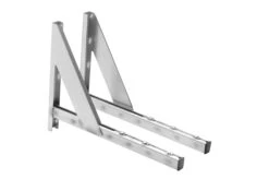 Wandkonsole Verstellbar 50-250 Mm Edelstahl Doppelwandig - Eka Cosmos D 25