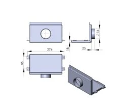 Außenluftstutzen Hinten Ø 80 Mm Schwarz TermaTech TT60W