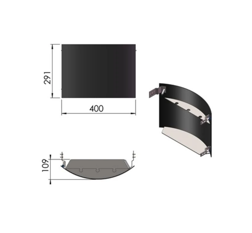 Holzfachtür 360° Drehbar Schwarz TermaTech TT21 3 Holzfachtür 360° Drehbar Schwarz TermaTech TT21