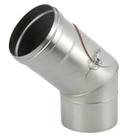 Schornstein Winkel 45° Einwandig Mit Prüföffnung - Eka Complex E