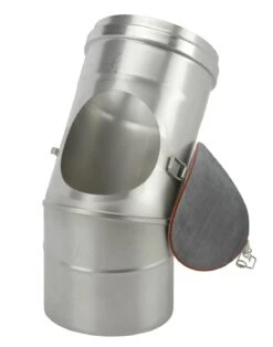 Schornstein Winkel 45° Einwandig Mit Prüföffnung - Eka Complex E 8 Schornstein Winkel 45° Einwandig Mit Prüföffnung - Eka Complex E -FeuerLust Verkäufe 116 1