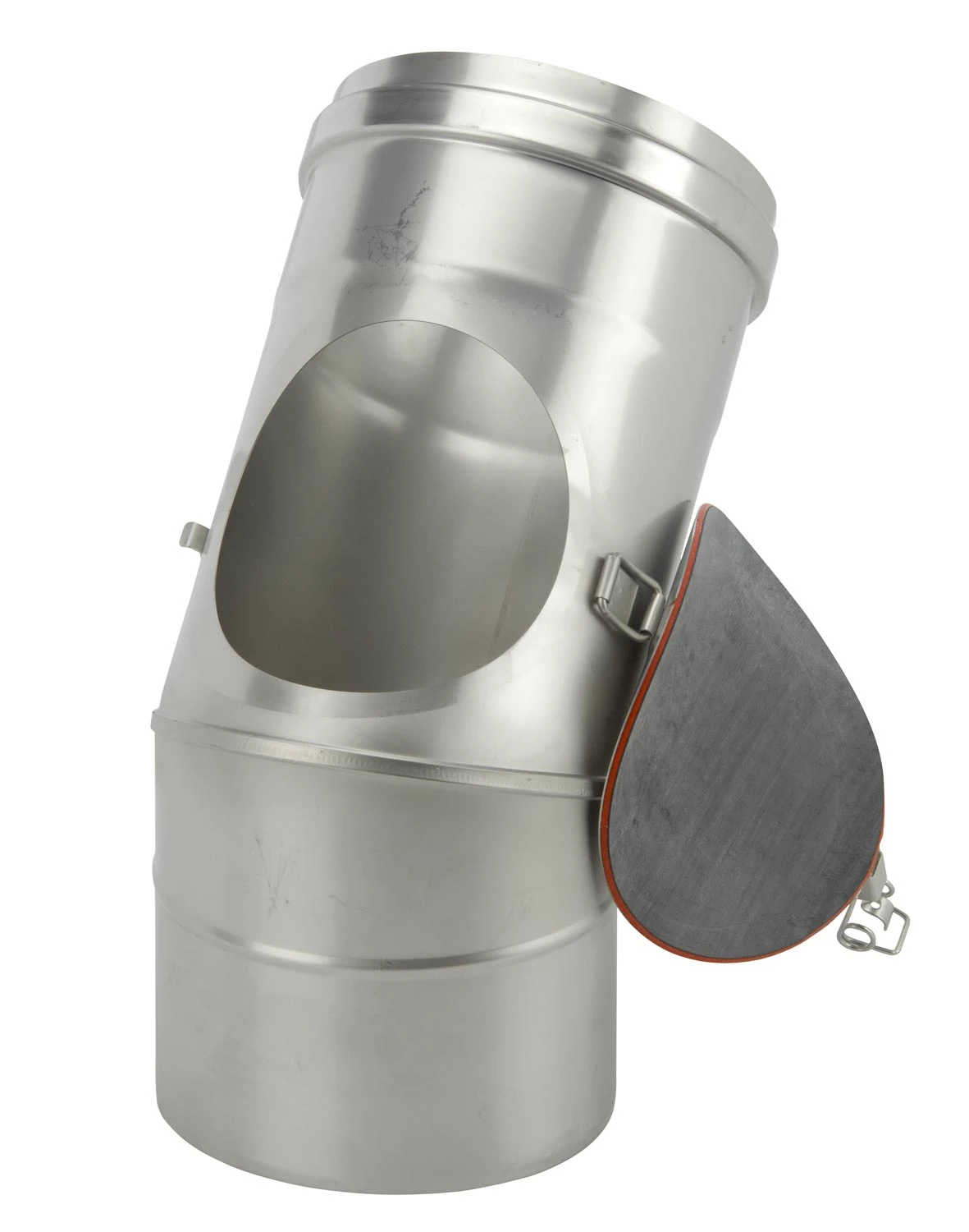 Schornstein Winkel 45° Einwandig Mit Prüföffnung - Eka Complex E 5 Schornstein Winkel 45° Einwandig Mit Prüföffnung - Eka Complex E – Bild 3