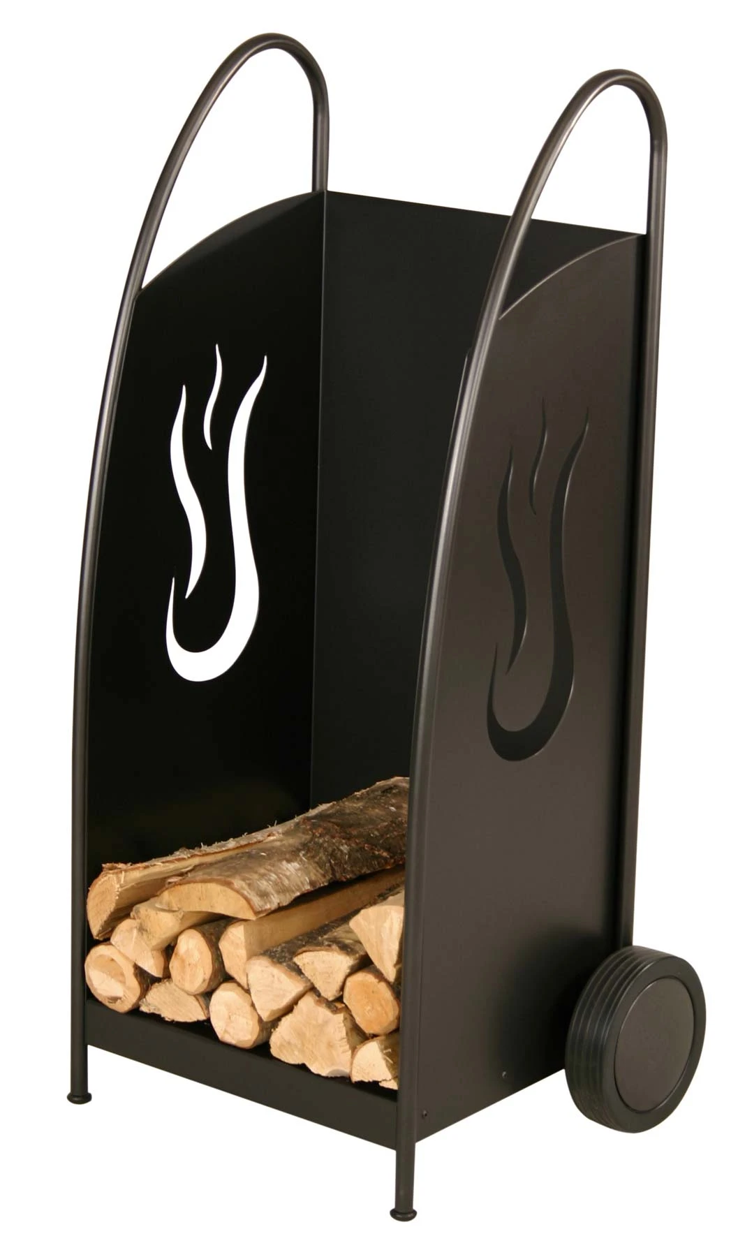 Kaminholzwagen Heibi Aus Stahl, Schwarz 3 Kaminholzwagen Heibi Aus Stahl, Schwarz