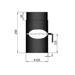 Rauchrohr Stahl 250 Mm Schwarz Mit Drosselklappe 11 Rauchrohr Stahl 250 Mm Schwarz Mit Drosselklappe -FeuerLust Verkäufe 12 120xrlnyqwmgeq7b