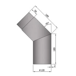 Rauchrohrbogen Stahl 45° Hellgrau 11 Rauchrohrbogen Stahl 45° Hellgrau -FeuerLust Verkäufe 12 241amvxarnromsdk
