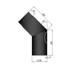 Rauchrohrbogen Stahl 45° Mit Tür Schwarz 9 Rauchrohrbogen Stahl 45° Mit Tür Schwarz -FeuerLust Verkäufe 12 242ysx5ozoudvaqb