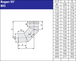 Schornstein Winkel 93° Einwandig - Eka Complex E 7 Schornstein Winkel 93° Einwandig - Eka Complex E -FeuerLust Verkäufe 120 1