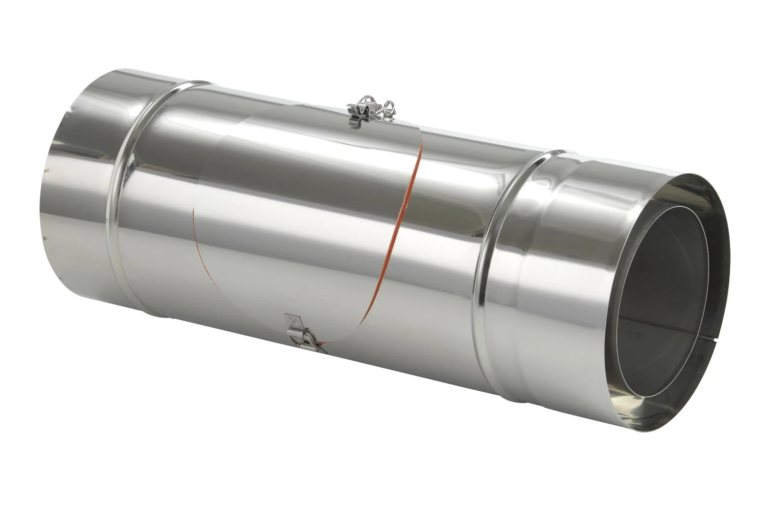 Schornsteinrohr Edelstahl 540 Mm Doppelwandig Mit Prüföffnung - Eka Complex D 25 5 Schornsteinrohr Edelstahl 540 Mm Doppelwandig Mit Prüföffnung - Eka Complex D 25 – Bild 3