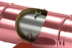 Schornsteinrohr 540 Mm Doppelwandig Mit Prüföffnung Verkupfert - Eka Complex D 25 13 Schornsteinrohr 540 Mm Doppelwandig Mit Prüföffnung Verkupfert - Eka Complex D 25 -FeuerLust Verkäufe 1212 3