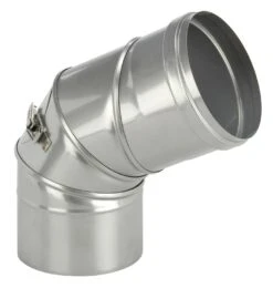 Schornstein Winkel 0-90° Einwandig Mit Prüföffnung - Eka Complex E -FeuerLust Verkäufe 124 1