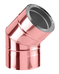 Schornstein Winkel 45° Doppelwandig Verkupfert - Eka Complex D 25