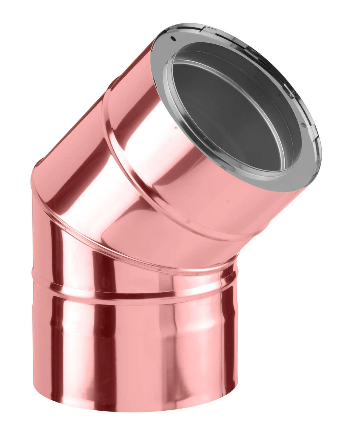 Schornstein Winkel 45° Doppelwandig Verkupfert - Eka Complex D 25 3 Schornstein Winkel 45° Doppelwandig Verkupfert - Eka Complex D 25