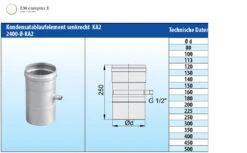 Schornsteinrohr Edelstahl 250 Mm Einwandig Ablauf Waagerecht - Eka Complex E 7 Schornsteinrohr Edelstahl 250 Mm Einwandig Ablauf Waagerecht - Eka Complex E -FeuerLust Verkäufe 143 1