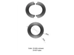 Wandrosette Rauchrohr Stahl Zweiteilig Randbreite 52 Mm Ø 155 Mm Hellgrau -FeuerLust Verkäufe 143a4454b9590e0d606499eeb5abffe1