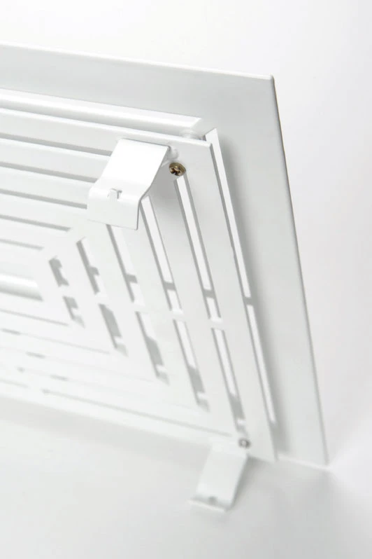 Design Lüftungsgitter 45 X 23 Cm Mit Einbaurahmen Weiß - Weiß 6 Design Lüftungsgitter 45 X 23 Cm Mit Einbaurahmen Weiß - Weiß – Bild 4