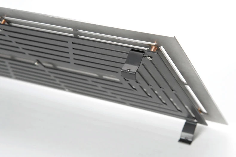 Design Lüftungsgitter 45 X 23 Cm Mit Einbaurahmen Edelstahl Matt - Schwarz 6 Design Lüftungsgitter 45 X 23 Cm Mit Einbaurahmen Edelstahl Matt - Schwarz – Bild 4