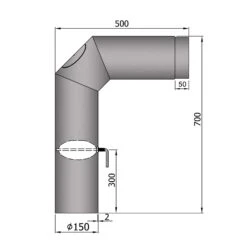 Anschlussrohr Stahl 2x 45° 700 X 500 Mm Hellgrau Mit Tür, Drosselklappe 9 Anschlussrohr Stahl 2x 45° 700 X 500 Mm Hellgrau Mit Tür, Drosselklappe -FeuerLust Verkäufe 15 341y6bs6ljrb1ytp