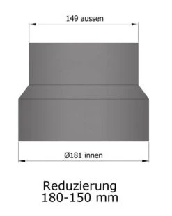 Reduzierung Rauchrohr Stahl Hellgrau, Weit-eng -FeuerLust Verkäufe 15 920cgufxopsaxn8l