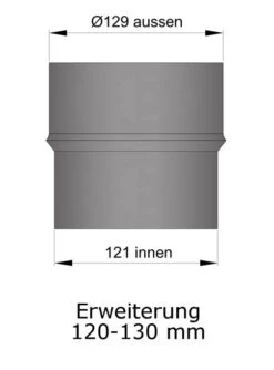Erweiterung Rauchrohr Stahl Hellgrau, Eng-weit -FeuerLust Verkäufe 15 939xsjn2mxaapnou
