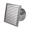 Außenluftgitter 23 X 23 Cm Edelstahl Mit Anschlussstutzen -FeuerLust Verkäufe 1512 0