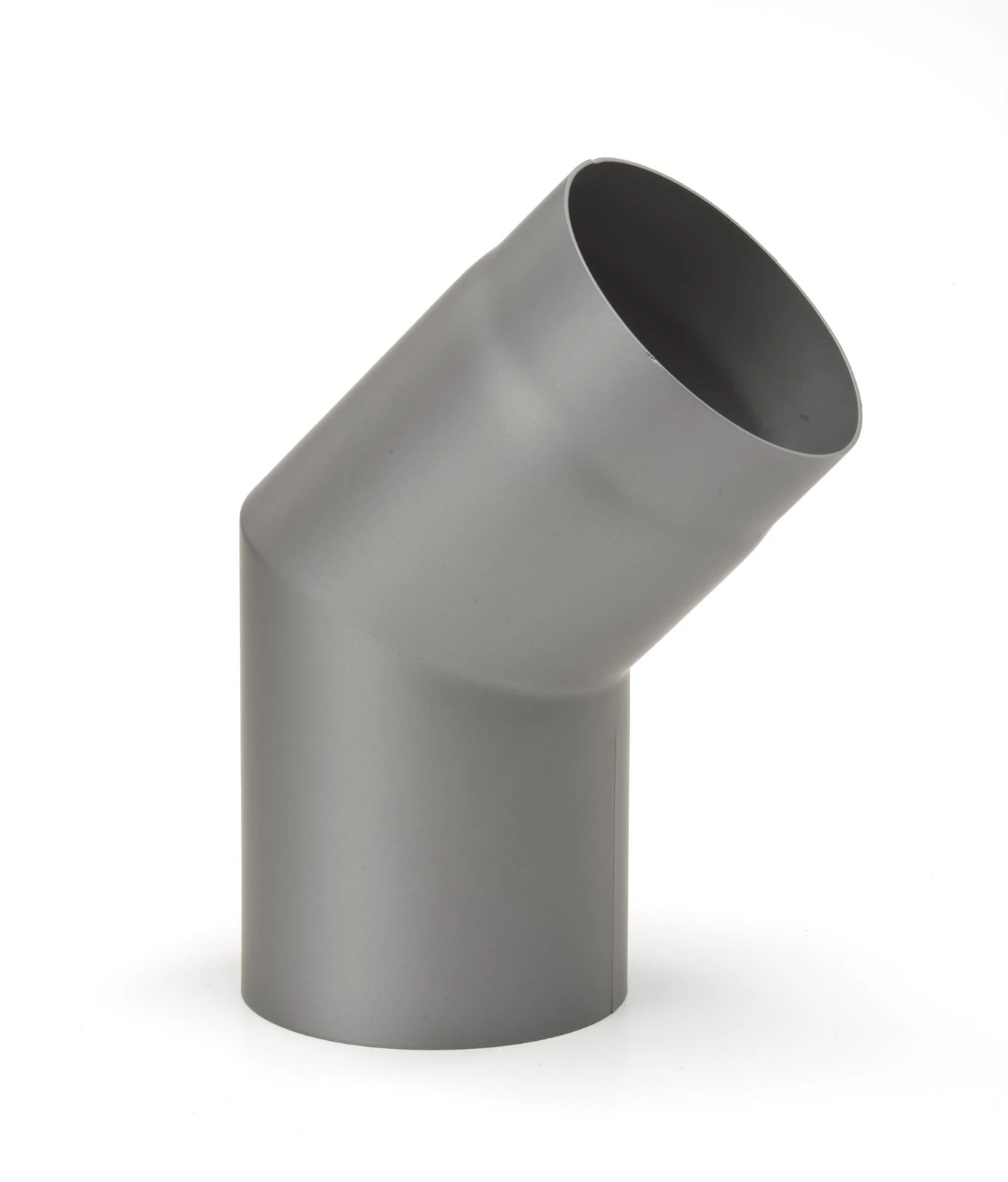 Rauchrohrbogen Stahl 45° Hellgrau 3 Rauchrohrbogen Stahl 45° Hellgrau