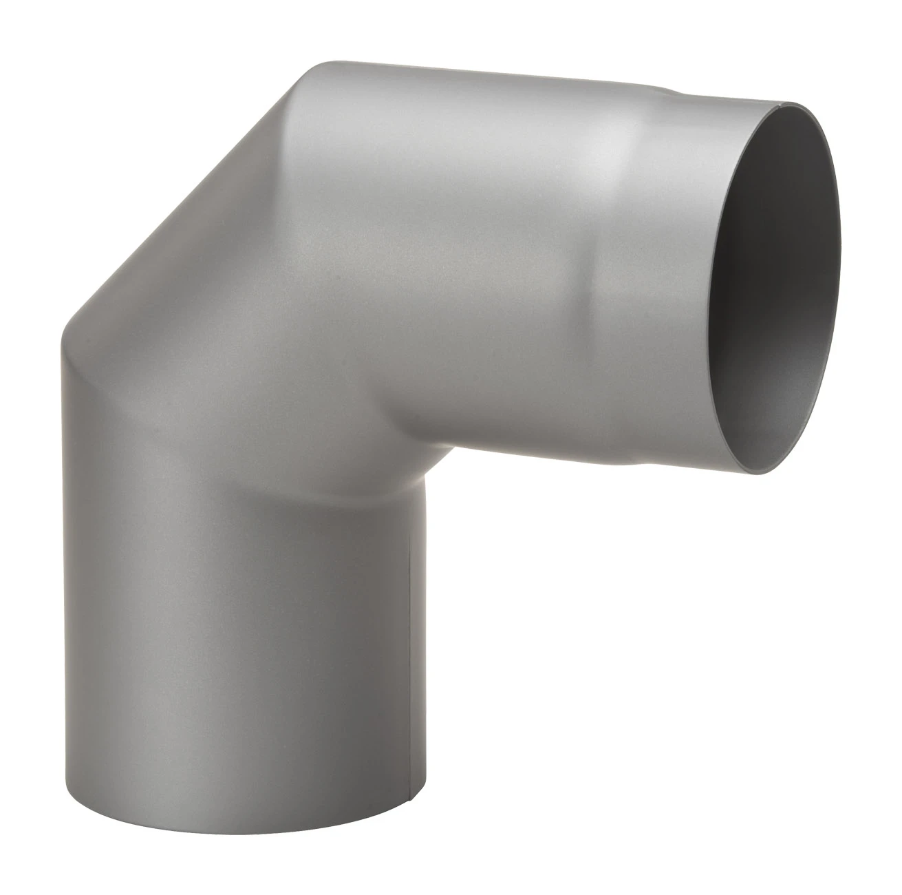 Rauchrohrbogen Stahl 2x 45° Hellgrau 3 Rauchrohrbogen Stahl 2x 45° Hellgrau