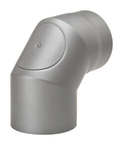 Rauchrohrbogen Stahl 2x 45° Hellgrau Mit Tür, Kurz 8 Rauchrohrbogen Stahl 2x 45° Hellgrau Mit Tür, Kurz -FeuerLust Verkäufe 1754 1