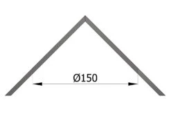 Eck-Wandrosette Rauchrohr Stahl Innen-Eck Ø 150 Mm Schwarz -FeuerLust Verkäufe 1881 1