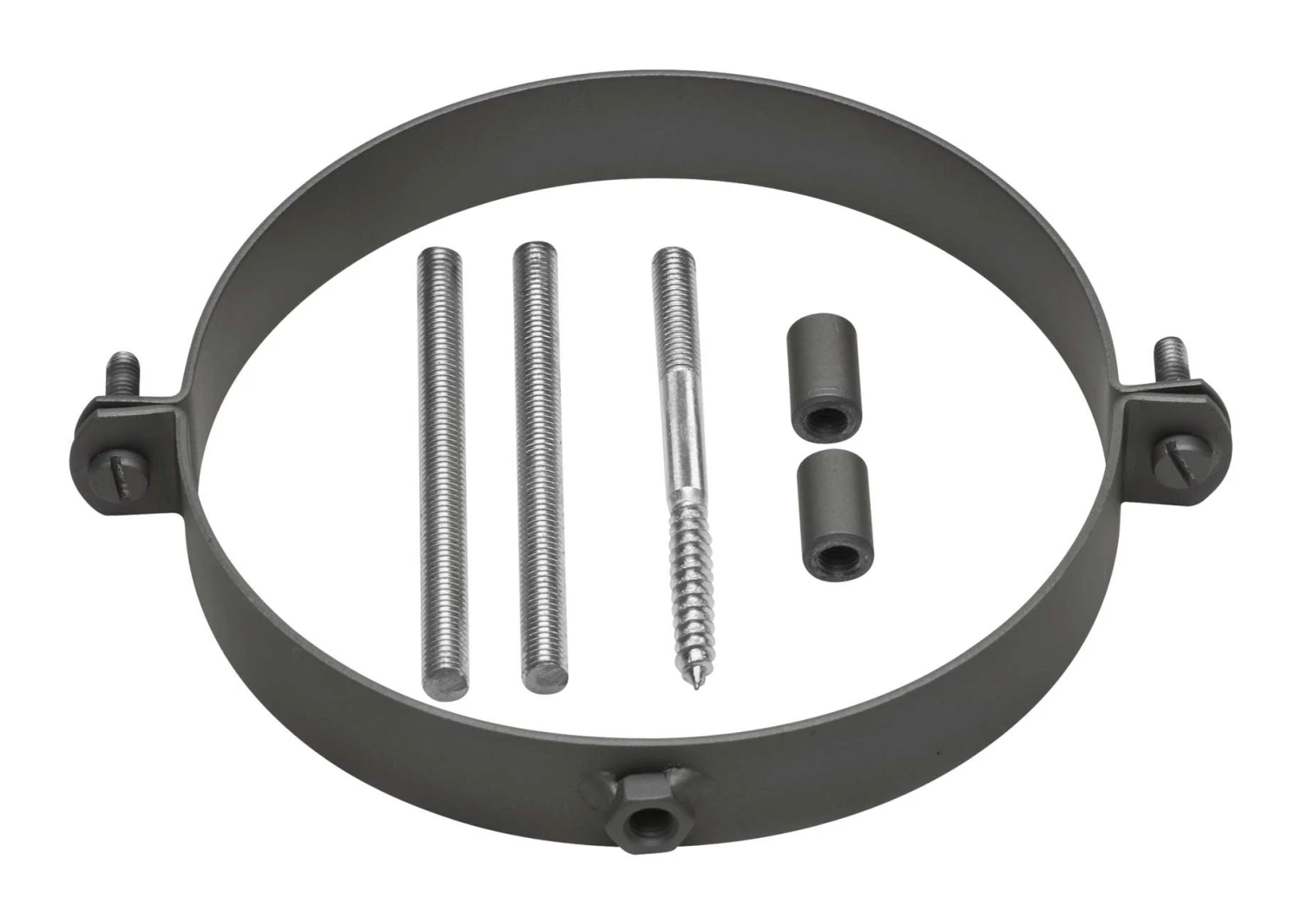 Halteschellen Set Für Rauchrohr Stahl Schwarz 3 Halteschellen Set Für Rauchrohr Stahl Schwarz