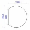 Kamin Bodenplatte, 6 Mm ESG-Klarglas, Kreisabschnitt 1100 X 1250 Mm 1 Kamin Bodenplatte, 6 Mm ESG-Klarglas, Kreisabschnitt 1100 X 1250 Mm -FeuerLust Verkäufe 1979 0