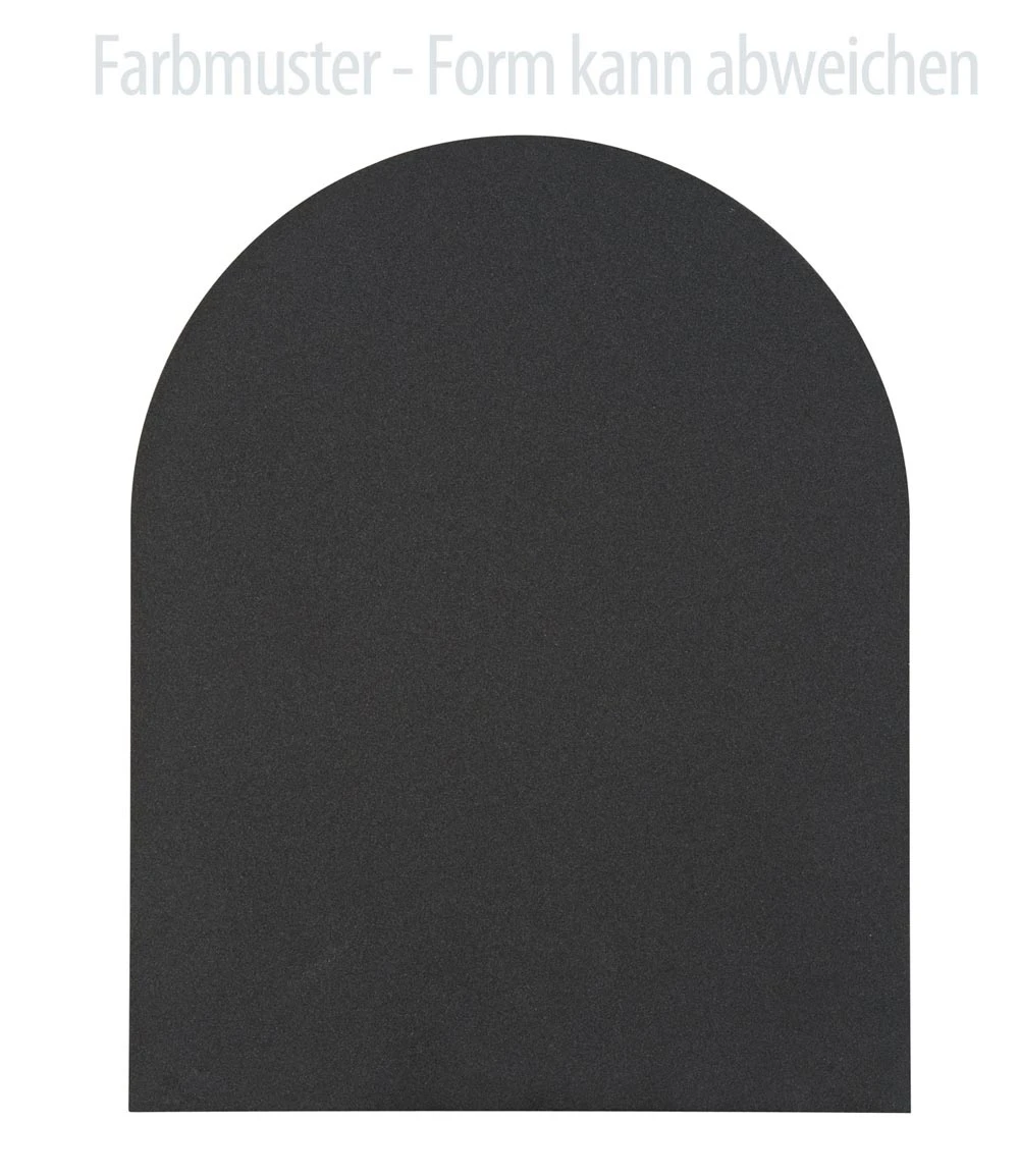 Kamin Bodenplatte, 2 Mm Stahl, Tropfenform 1250 X 1250 Mm, Schwarz 5 Kamin Bodenplatte, 2 Mm Stahl, Tropfenform 1250 X 1250 Mm, Schwarz – Bild 3