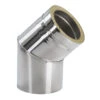 Schornstein Winkel 45° Statisch Doppelwandig - Eka Cosmos D 25 2 Schornstein Winkel 45° Statisch Doppelwandig - Eka Cosmos D 25 -FeuerLust Verkäufe 2200 150 b45st