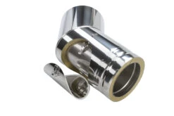 Schornstein Winkel 45° Mit Prüföffnung Doppelwandig - Eka Cosmos D 25 -FeuerLust Verkäufe 2200 150 bp45kdiso 2 2