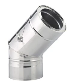 Schornstein Winkel 45° Doppelwandig Mit Prüföffnung - Eka Complex D 25