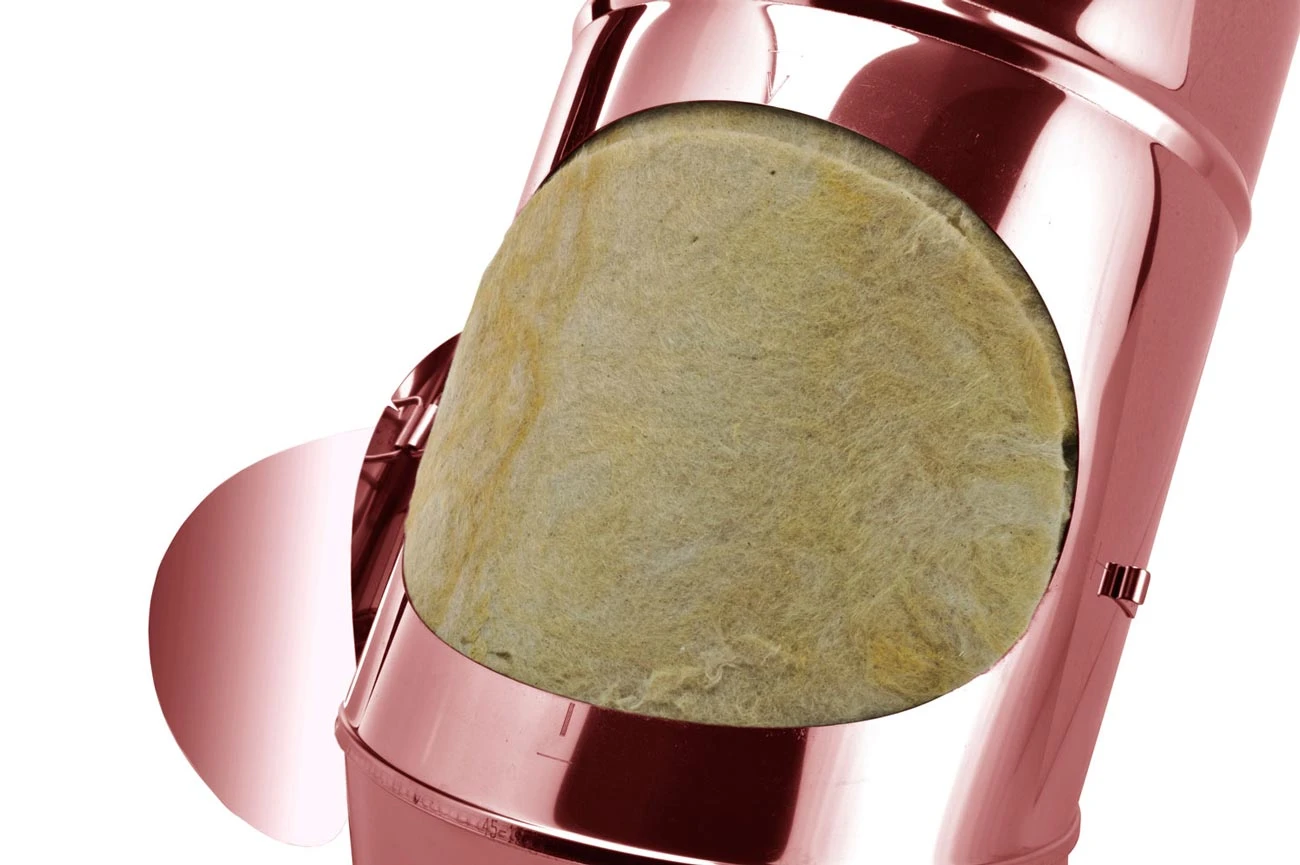 Schornstein Winkel 45° Doppelwandig Mit Prüföffnung Verkupfert - Eka Complex D 25 5 Schornstein Winkel 45° Doppelwandig Mit Prüföffnung Verkupfert - Eka Complex D 25 – Bild 3