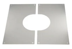 EKA Blende Edelstahl Zweiteilig, Glänzend