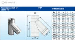 Feuerungsanschluss 45° Edelstahl Doppelwandig - Eka Complex D 25 7 Feuerungsanschluss 45° Edelstahl Doppelwandig - Eka Complex D 25 -FeuerLust Verkäufe 253 1