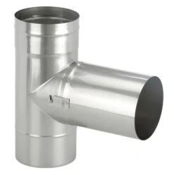 Feuerungsanschluss 90° Bajonettanschluss Edelstahl Einwandig - Eka Complex E