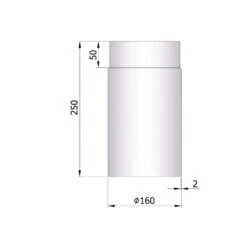 Rauchrohr Stahl 250 Mm Unlackiert -FeuerLust Verkäufe 26 110gawdjzraechvr