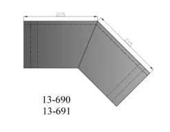 Hitzeschild Doppelwandig Für Rauchrohrbogen Stahl 45° Ø 150 Mm Schwarz 8 Hitzeschild Doppelwandig Für Rauchrohrbogen Stahl 45° Ø 150 Mm Schwarz -FeuerLust Verkäufe 2949 2