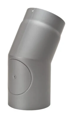 Rauchrohrbogen Stahl 33° Ø 150 Mm Hellgrau Mit Tür -FeuerLust Verkäufe 31329f5ba89af668c304bbae751e94f6