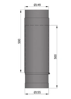 Teleskop-Rauchrohr Stahl 590-900 Mm Schwarz -FeuerLust Verkäufe 319dcafa6caa6fd111a2e563dd942df1