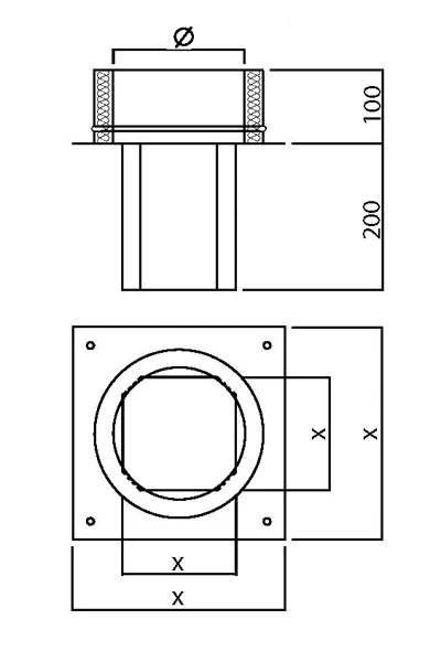 EKA Schornsteinverlängerung 0,3 M Doppelwandig Edelstahl - Konfigurierbar 12 EKA Schornsteinverlängerung 0,3 M Doppelwandig Edelstahl - Konfigurierbar – Bild 10