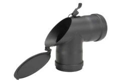 T-Stück Pellet-Ofenrohr 90° Schwarz Mit 45° Prüföffnung, Muffe-Muffe 16 T-Stück Pellet-Ofenrohr 90° Schwarz Mit 45° Prüföffnung, Muffe-Muffe -FeuerLust Verkäufe 3450 2