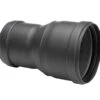 Steckverbinder, Reduzierung, Steckende-Steckende Für Pelletrohr Schwarz