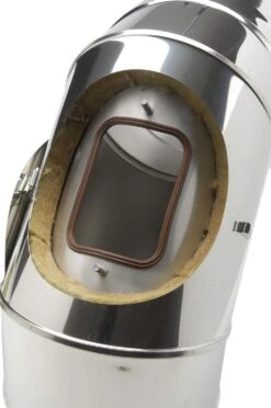 Schornstein Winkel 90° Doppelwandig Mit Prüföffnung - Eka Chromos D 25 14 Schornstein Winkel 90° Doppelwandig Mit Prüföffnung - Eka Chromos D 25 -FeuerLust Verkäufe 3924 4