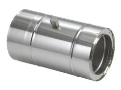 Schornsteinrohr Edelstahl 360 Mm Doppelwandig Mit Messstutzen - Eka Complex D 50