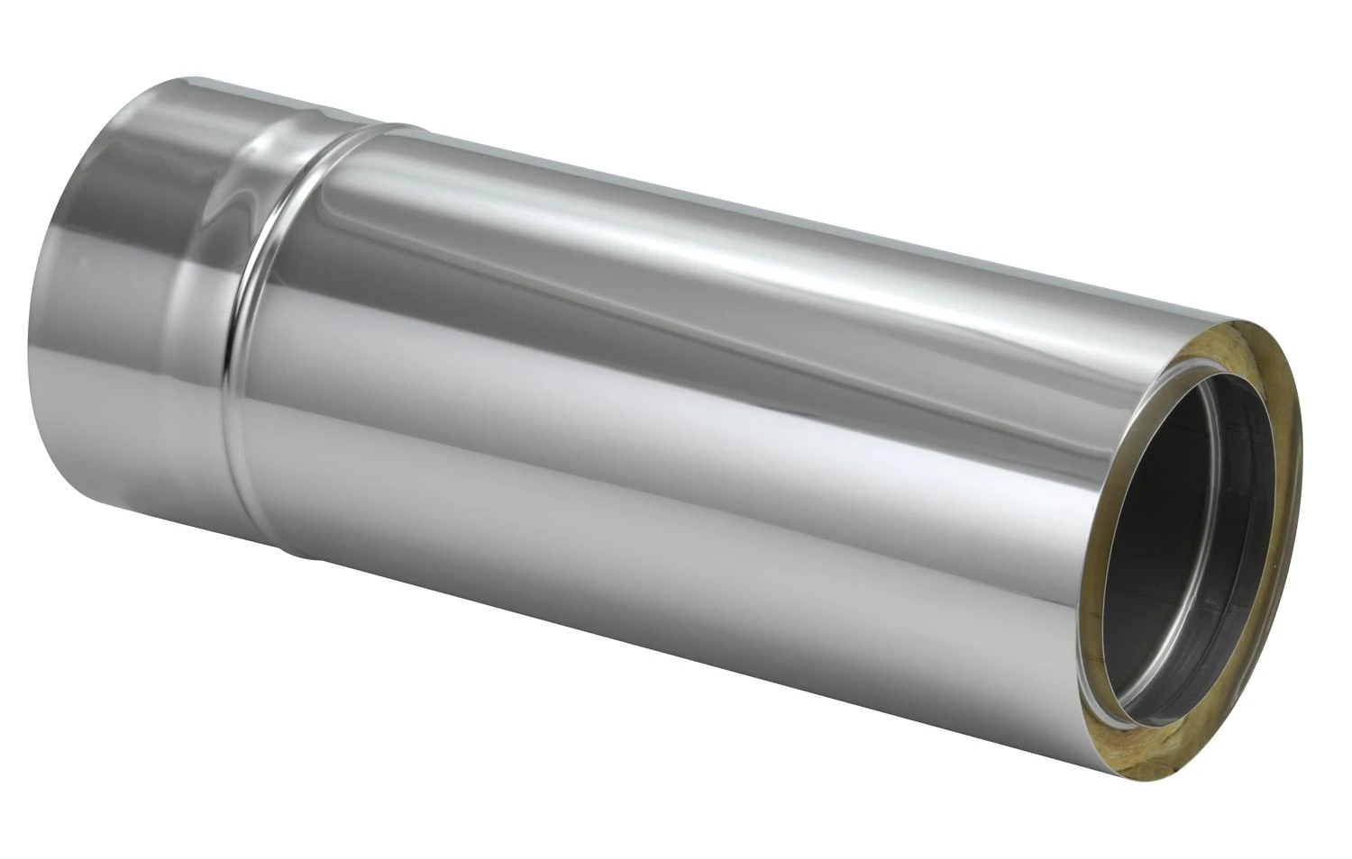 Schornsteinrohr Edelstahl 500 Mm Doppelwandig Kürzbar - Eka Chromos D 25 6 Schornsteinrohr Edelstahl 500 Mm Doppelwandig Kürzbar - Eka Chromos D 25 – Bild 4