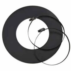 Rosette Mit Zwei Schellen Für Aluflexrohr, Schwarz -FeuerLust Verkäufe 48cc9113c023a4e42cbc5b5f84365381