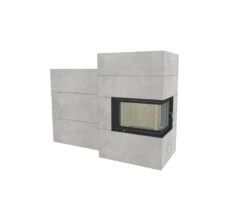 Grundofen Brunner BSG 02 Modul Speicher Stein Nebenstehend, Niedrig